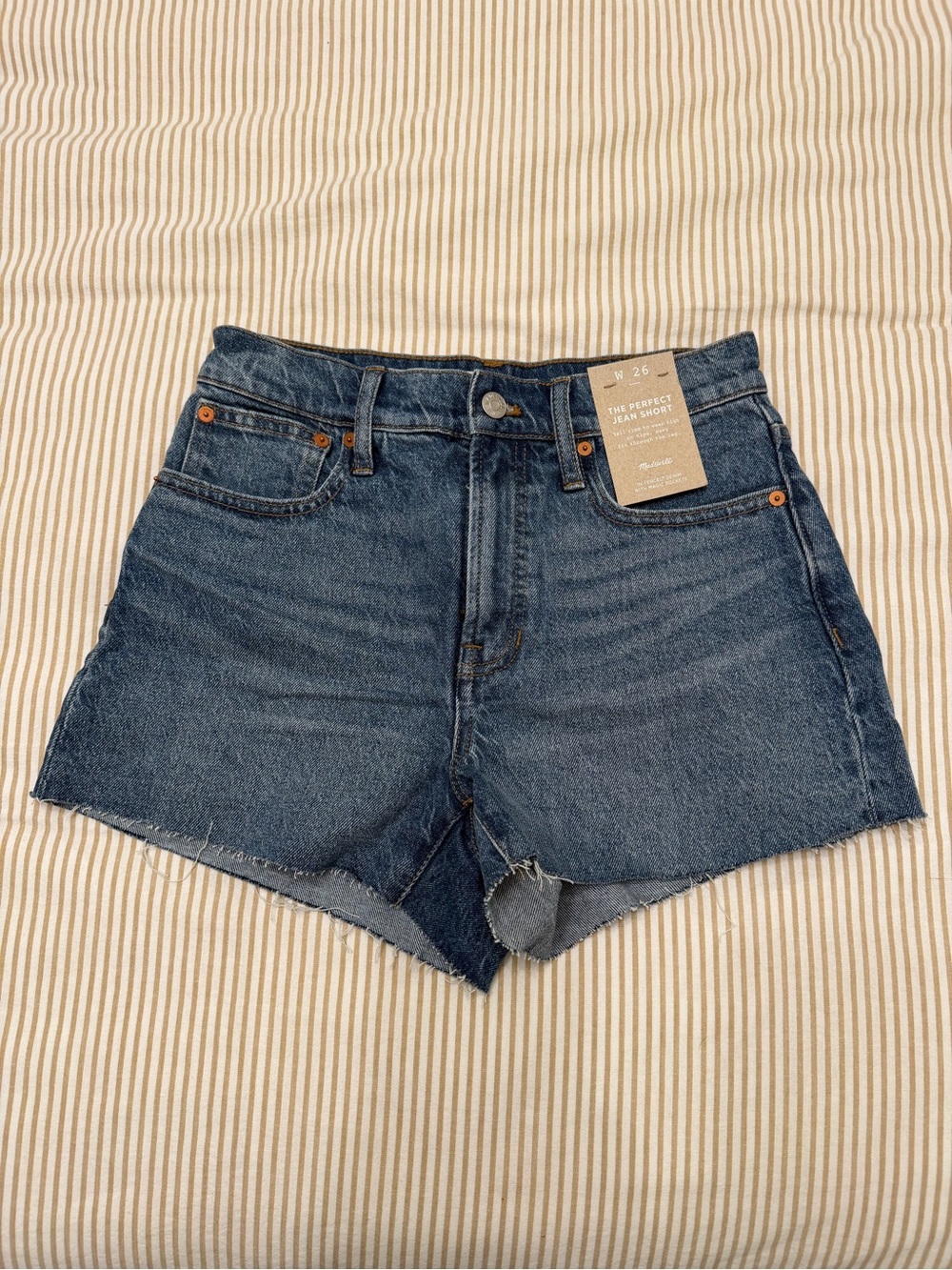 NWT Madewell The Perfect Jean Short— Women’s Size 26